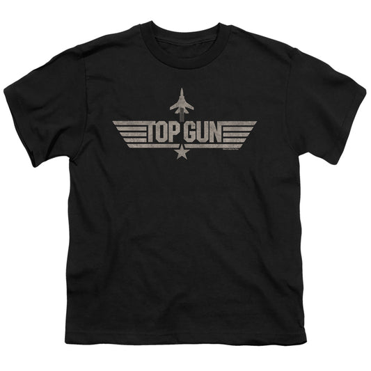 TOP GUN : MONOTONED LOGO S\S YOUTH 18\1 Black LG