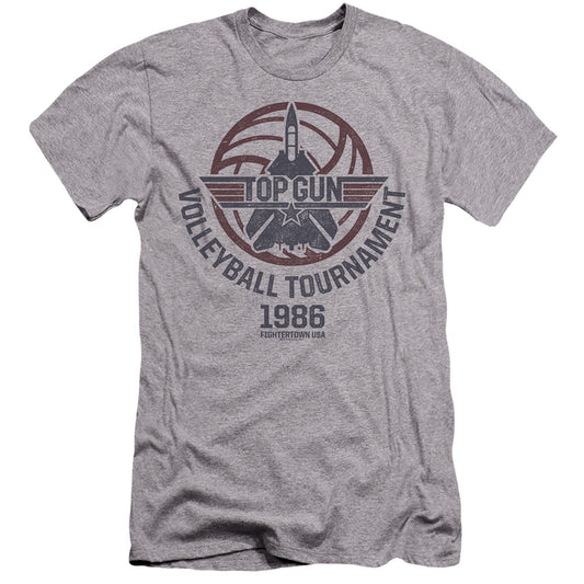 TOP GUN : VOLLEYBALL GREY PREMIUM CANVAS ADULT SLIM FIT 30\1 Athletic Heather SM