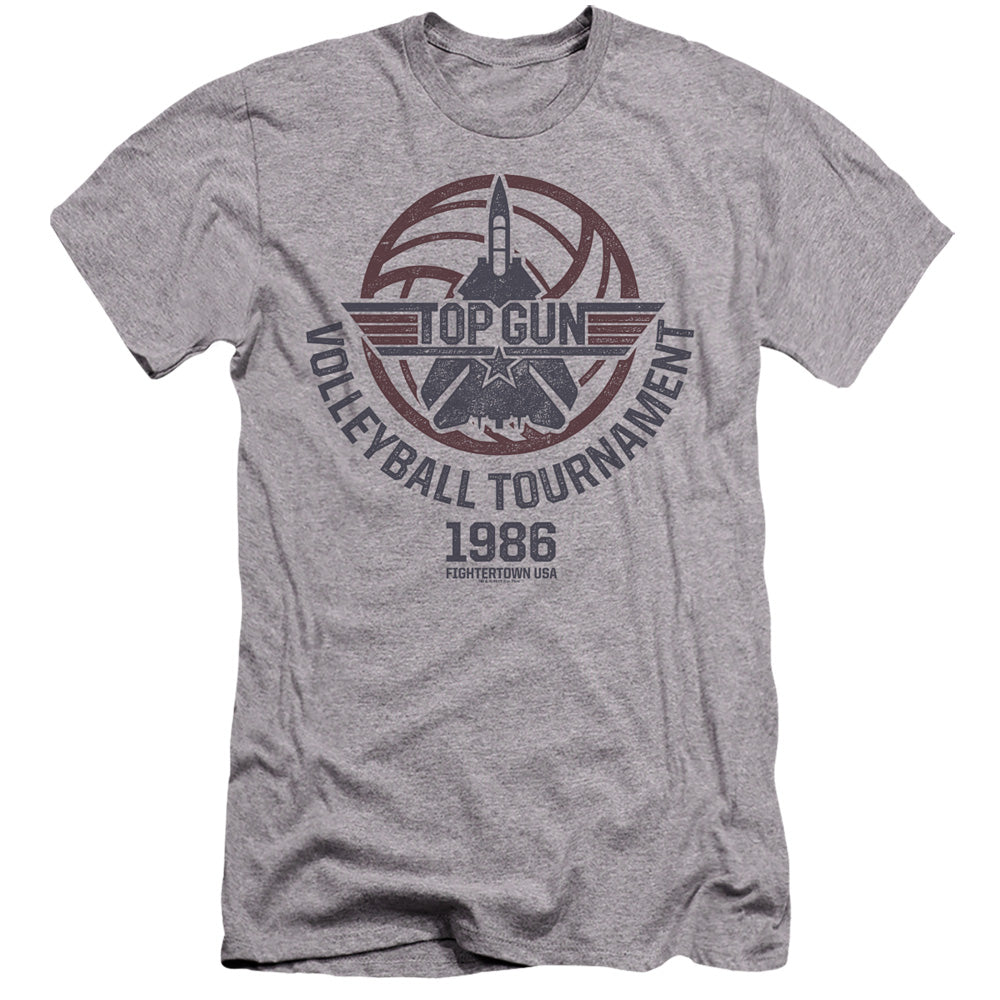 TOP GUN : VOLLEYBALL GREY PREMIUM CANVAS ADULT SLIM FIT 30\1 Athletic Heather XL