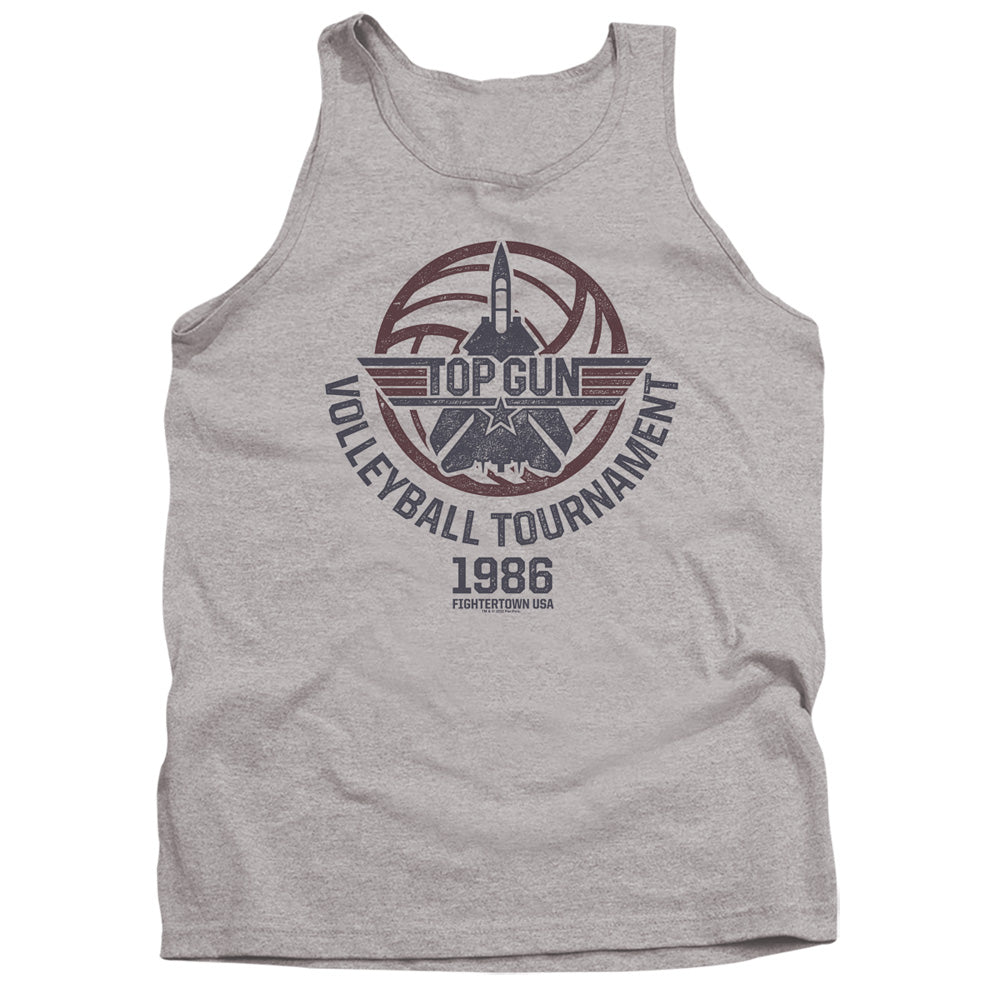 TOP GUN : VOLLEYBALL GREY ADULT TANK Athletic Heather XL