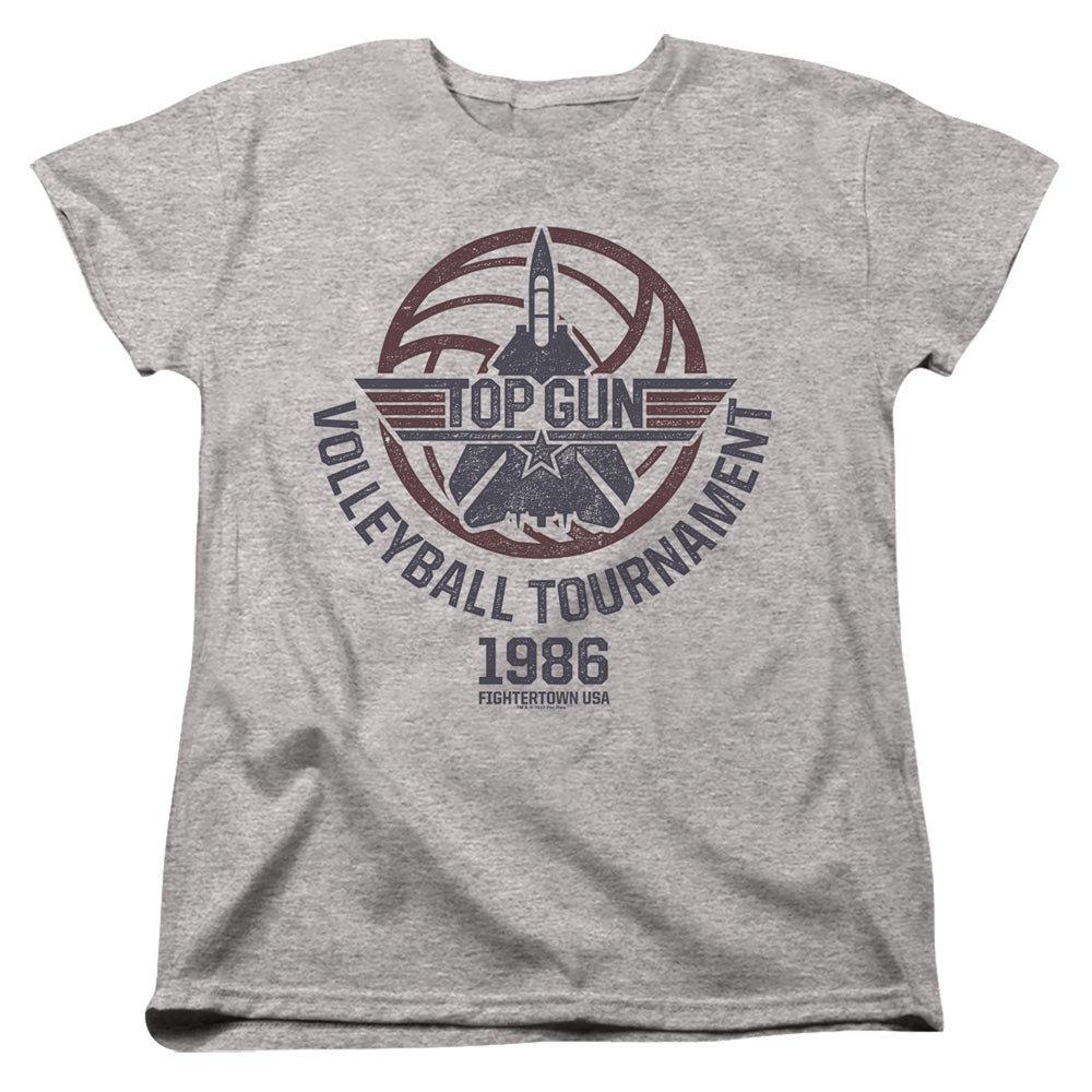 TOP GUN : VOLLEYBALL GREY WOMENS SHORT SLEEVE Athletic Heather 2X