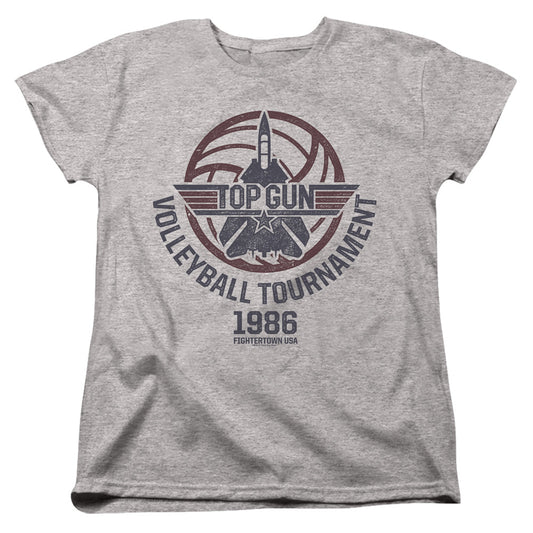 TOP GUN : VOLLEYBALL GREY WOMENS SHORT SLEEVE Athletic Heather LG