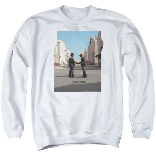 PINK FLOYD : WISH YOU WERE HERE ADULT CREW SWEAT White 2X