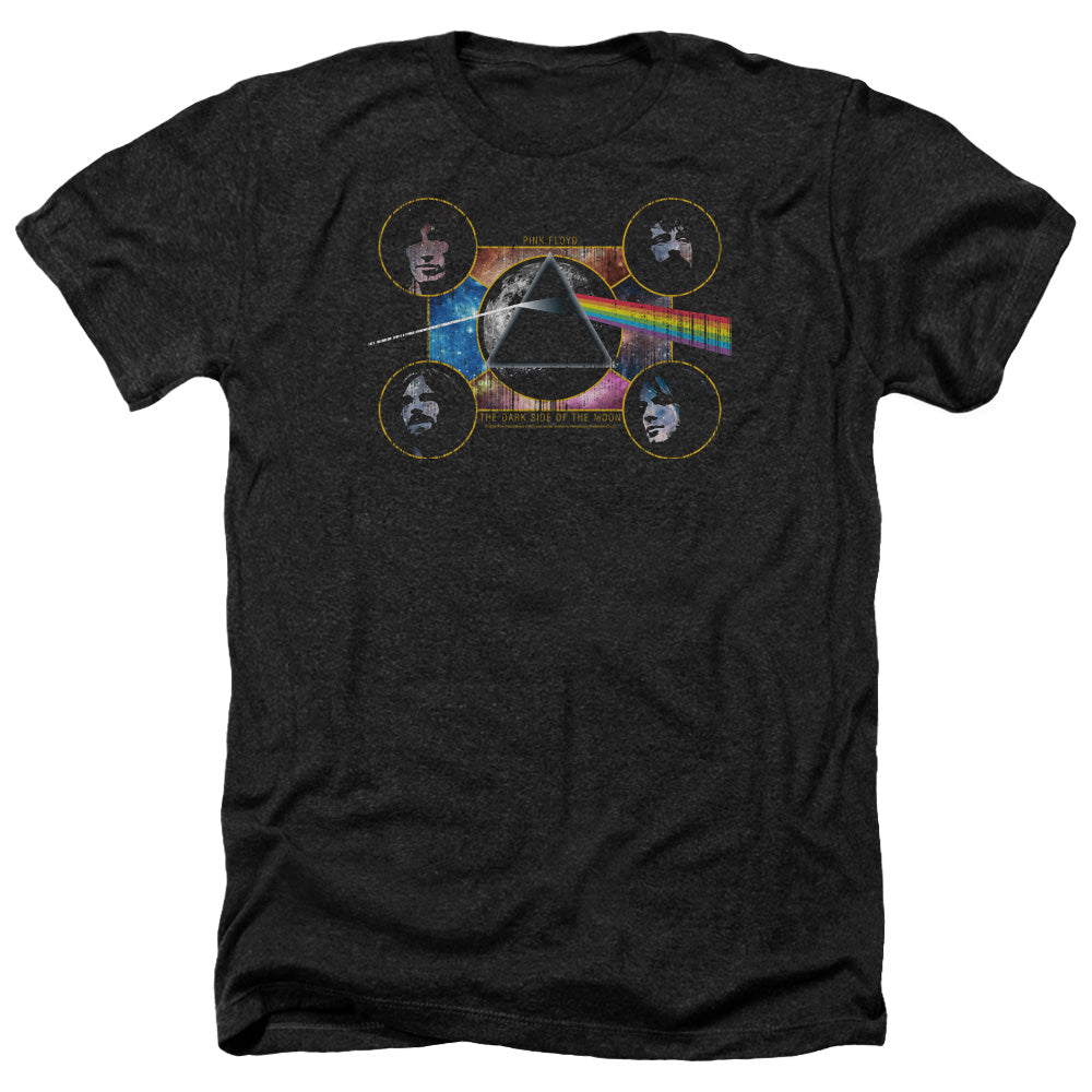 PINK FLOYD : DARK SIDE HEADS ADULT HEATHER Black SM