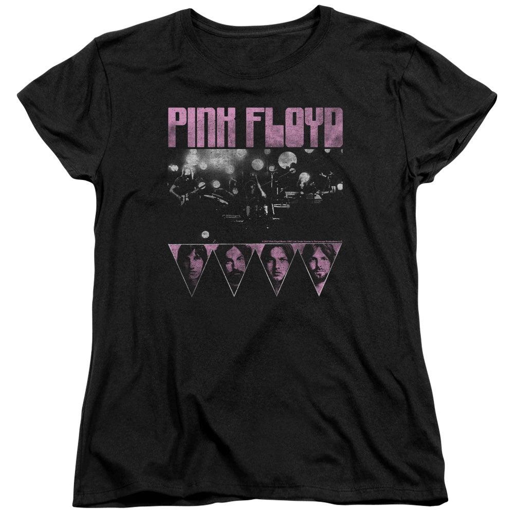 PINK FLOYD : PINK FOUR WOMENS SHORT SLEEVE Black SM