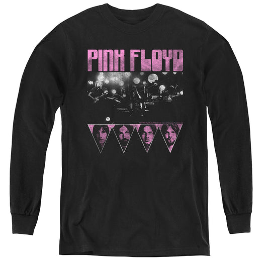 PINK FLOYD : PINK FOUR L\S YOUTH BLACK LG