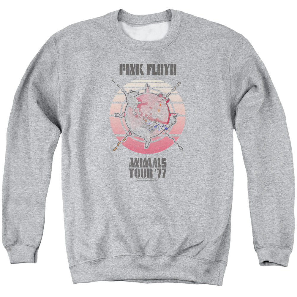 PINK FLOYD : ANIMALS TOUR 77 ADULT CREW SWEAT Athletic Heather 3X