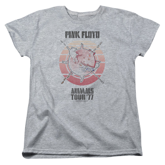 PINK FLOYD : ANIMALS TOUR 77 WOMENS SHORT SLEEVE Athletic Heather 2X