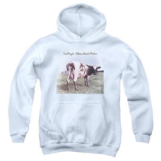 PINK FLOYD : ATOM HEART MOTHER YOUTH PULL OVER HOODIE White LG