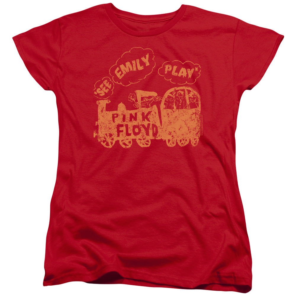 PINK FLOYD : SEE EMILY PLAY WOMENS SHORT SLEEVE Red 2X