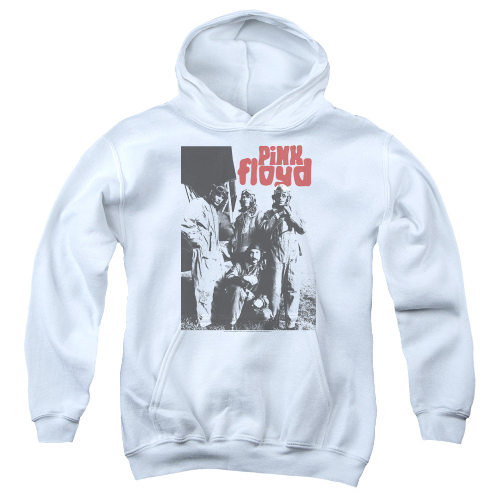 PINK FLOYD : POINT ME AT THE SKY YOUTH PULL OVER HOODIE White MD