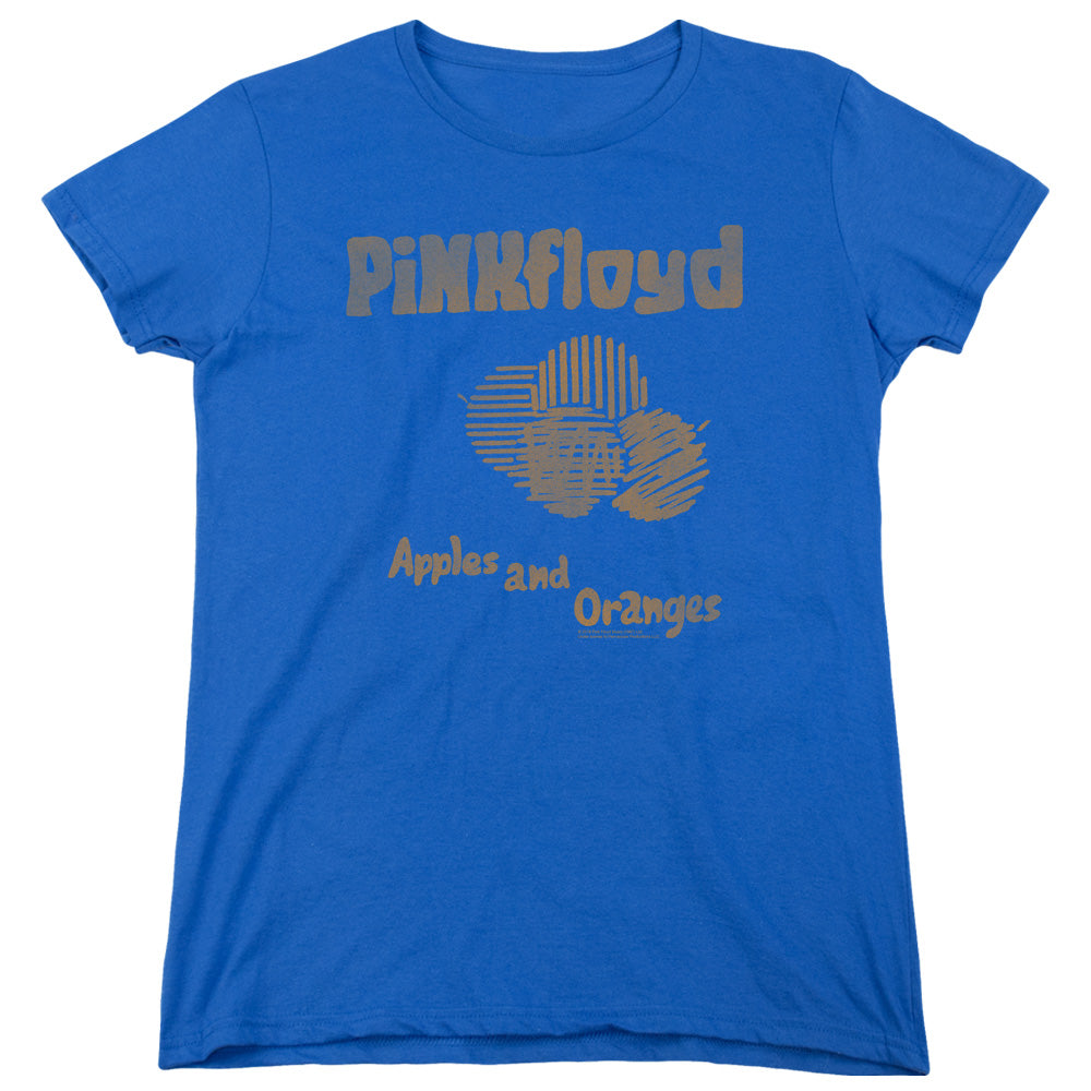 PINK FLOYD : APPLES AND ORANGES WOMENS SHORT SLEEVE Royal Blue 2X