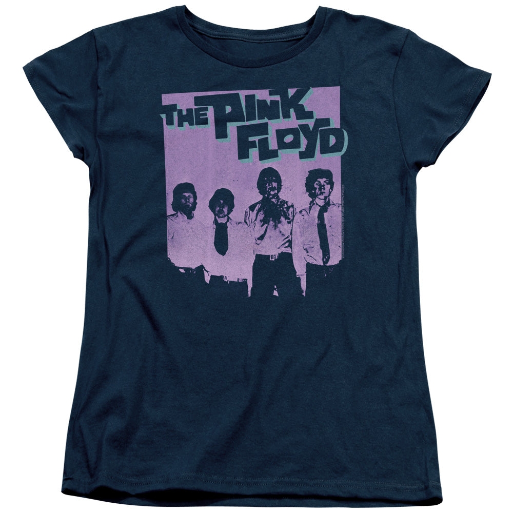 PINK FLOYD : PAINT BOX WOMENS SHORT SLEEVE Navy 2X