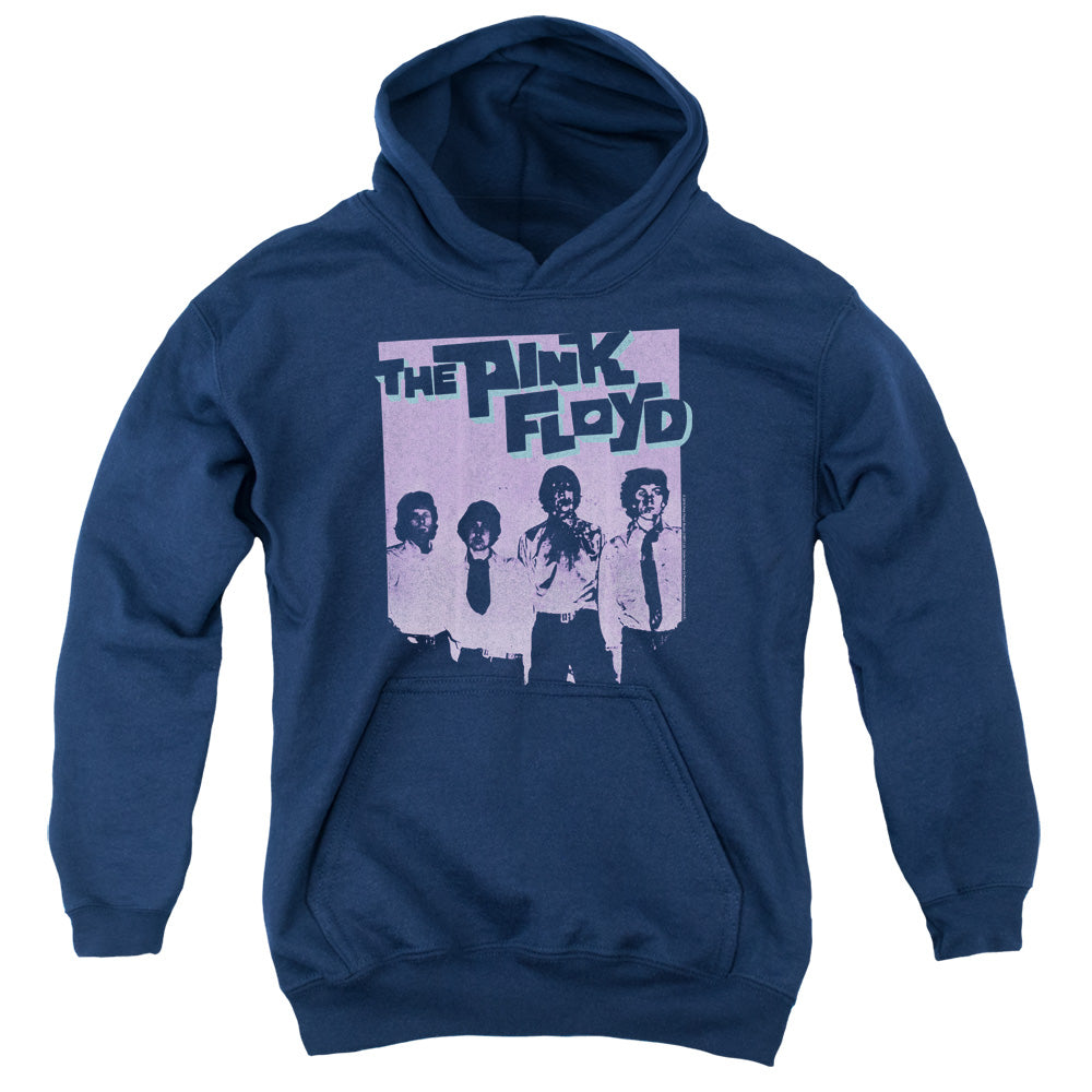 PINK FLOYD : PAINT BOX YOUTH PULL OVER HOODIE Navy LG