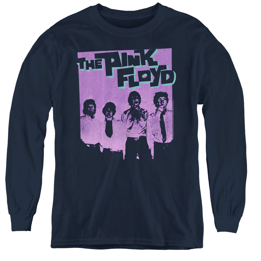 PINK FLOYD : PAINT BOX L\S YOUTH NAVY LG