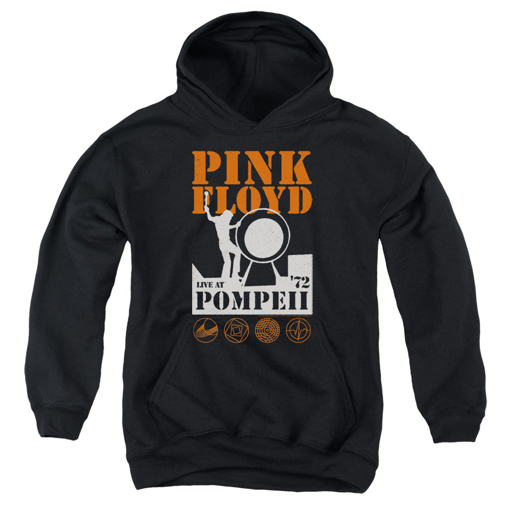 PINK FLOYD : POMPEII YOUTH PULL OVER HOODIE Black MD