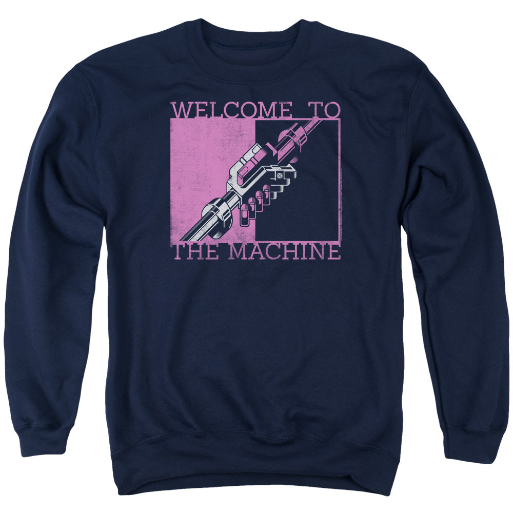 PINK FLOYD : WELCOME TO THE MACHINE ADULT CREW SWEAT Navy 2X