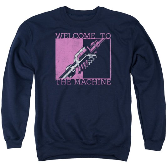 PINK FLOYD : WELCOME TO THE MACHINE ADULT CREW SWEAT Navy MD