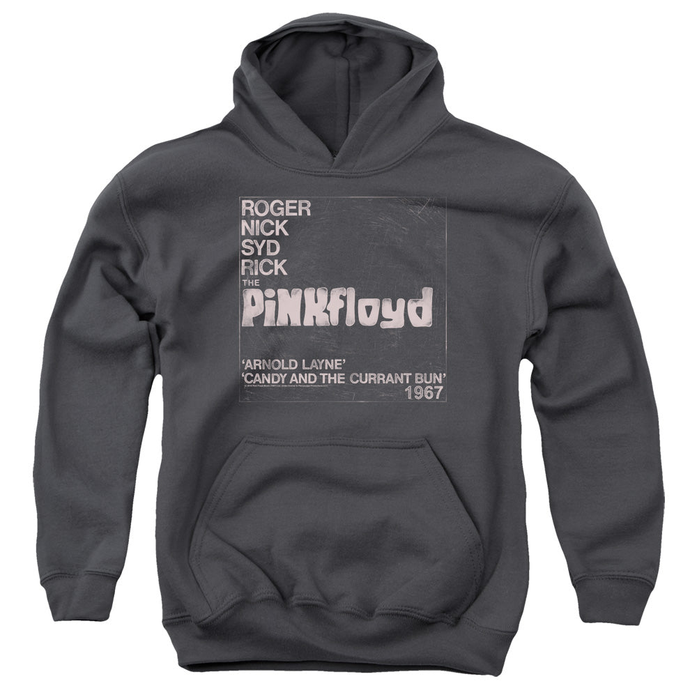 PINK FLOYD : ARNOLD LAYNE YOUTH PULL OVER HOODIE Charcoal LG