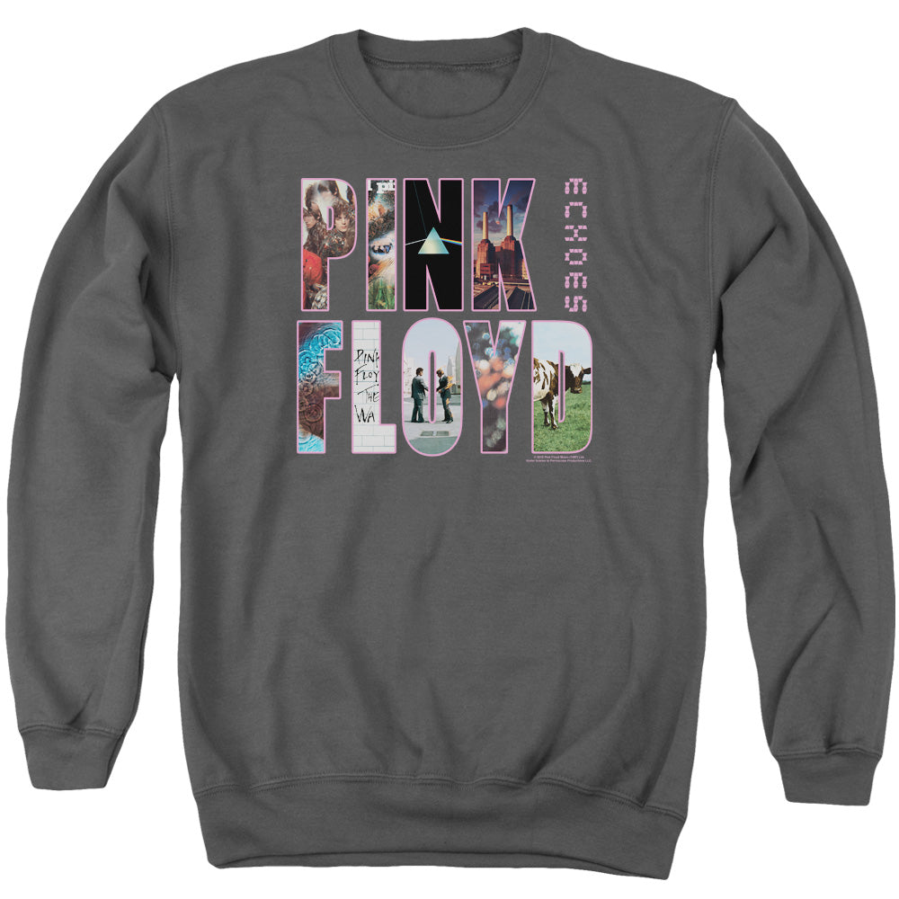 PINK FLOYD : COVER ADULT CREW SWEAT Charcoal 3X