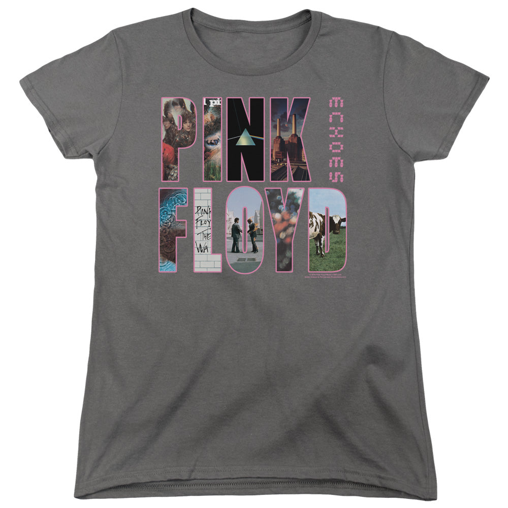 PINK FLOYD : COVER WOMENS SHORT SLEEVE Charcoal 2X