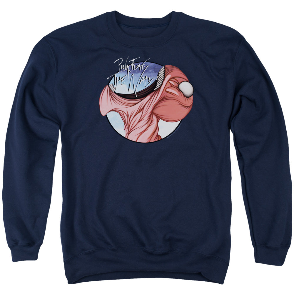 PINK FLOYD : OPEN WIDE ADULT CREW SWEAT Navy SM