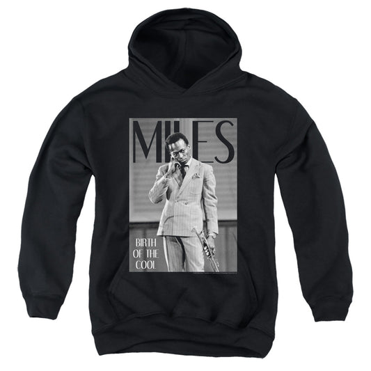 MILES DAVIS : SIMPLY COOL YOUTH PULL OVER HOODIE Black MD