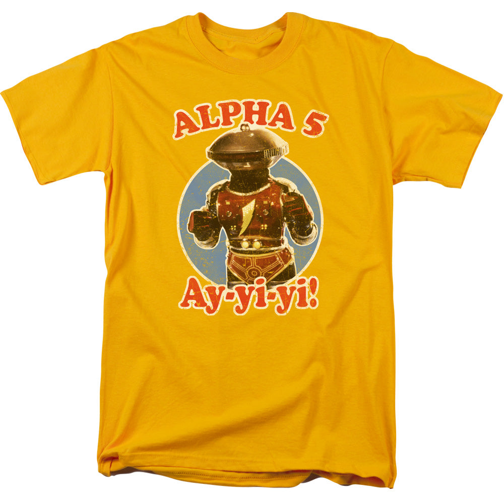 POWER RANGERS : ALPHA 5 S\S ADULT 18\1 Gold XL