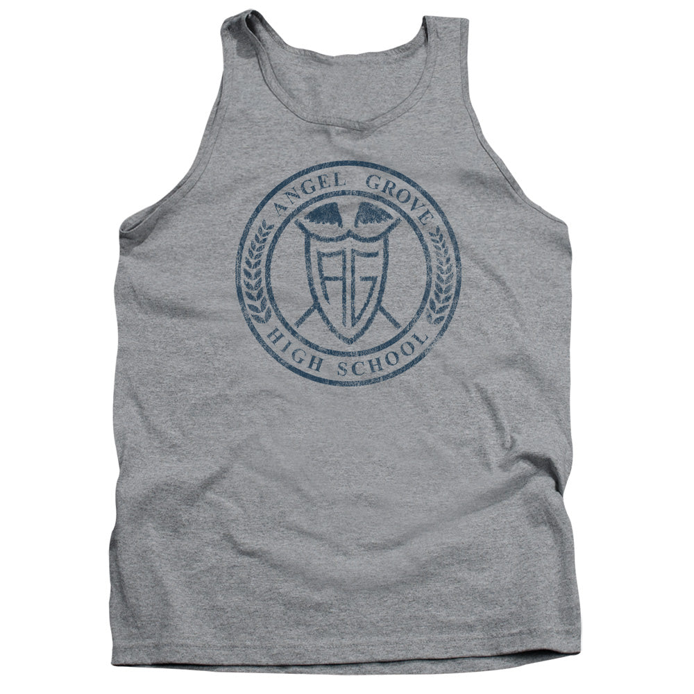 POWER RANGERS : ANGEL GROVE HS ADULT TANK Athletic Heather XL