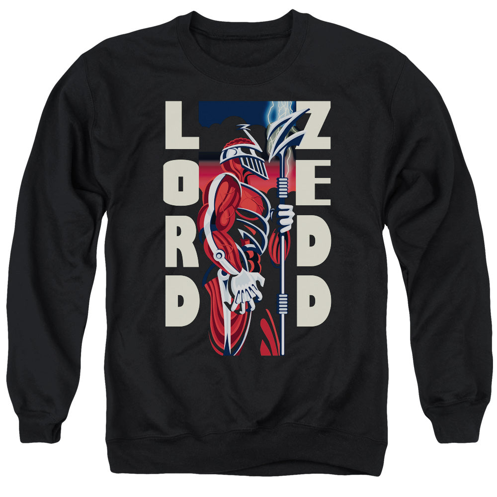 POWER RANGERS : ZEDD DECO ADULT CREW NECK SWEATSHIRT BLACK 2X