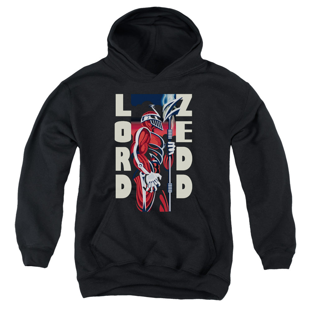 POWER RANGERS : ZEDD DECO YOUTH PULL OVER HOODIE BLACK SM