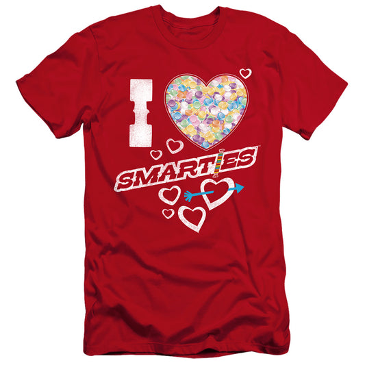 SMARTIES : I HEART SMARTIES PREMIUM CANVAS ADULT SLIM FIT 30\1 RED SM