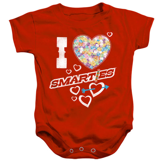 SMARTIES : I HEART SMARTIES INFANT SNAPSUIT Red LG (18 Mo)