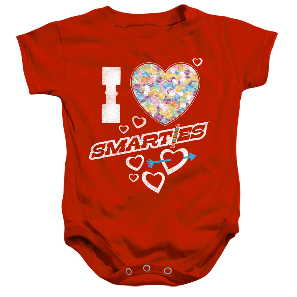 SMARTIES : I HEART SMARTIES INFANT SNAPSUIT Red XL (24 Mo)