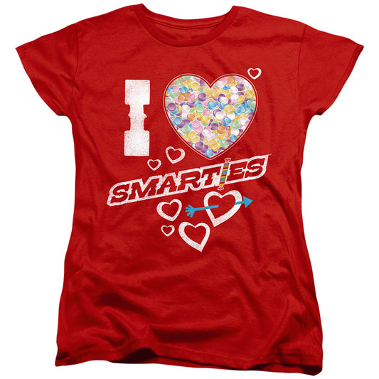 SMARTIES : I HEART SMARTIES S\S WOMENS TEE RED 2X