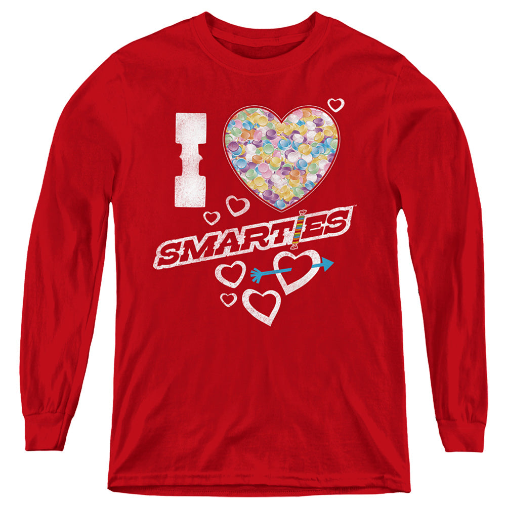 SMARTIES : I HEART SMARTIES L\S YOUTH RED LG