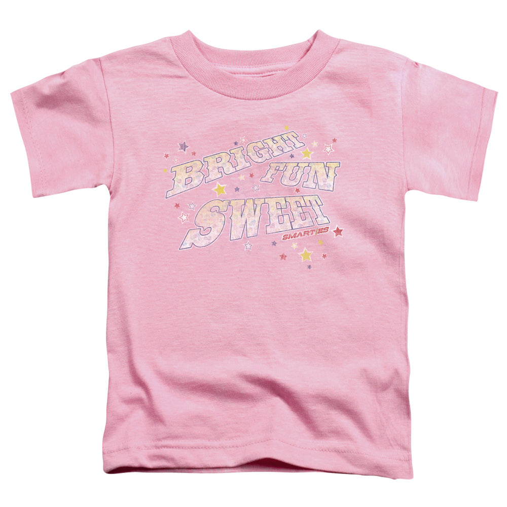 SMARTIES : BRIGHT FUN SWEET S\S TODDLER TEE PINK LG (4T)