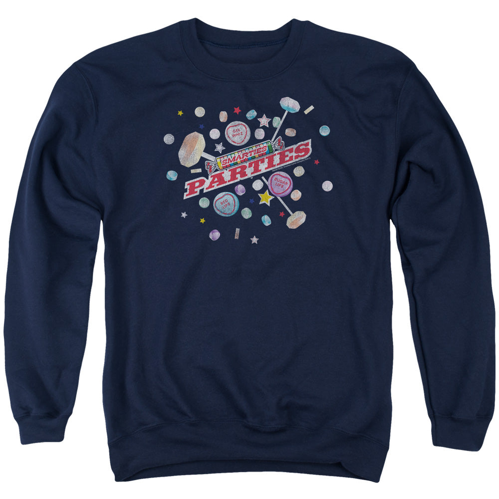 SMARTIES : PARTIES ADULT CREW NECK SWEATSHIRT NAVY 2X