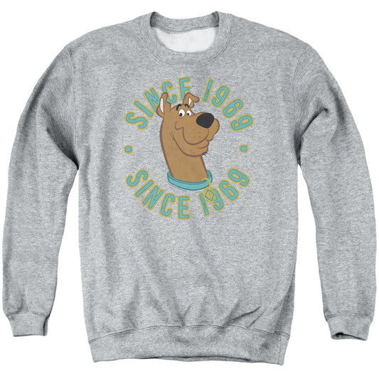 SCOOBY DOO : SCOOBY 1969 ADULT CREW SWEAT Athletic Heather 2X