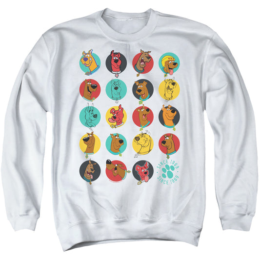 SCOOBY DOO : ZOINKS REPEAT ADULT CREW SWEAT White 2X