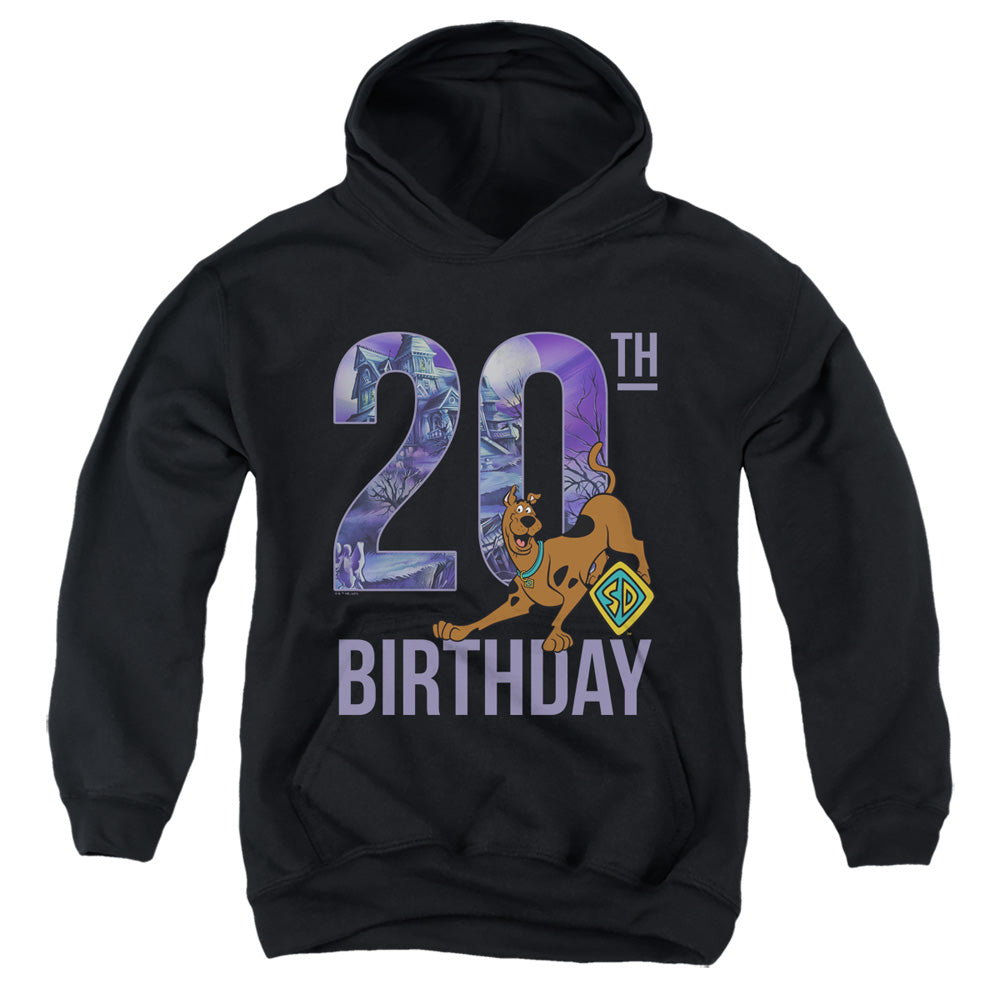 SCOOBY DOO : SCOOBY DOO BIRTHDAY YOUTH PULL OVER HOODIE Black MD