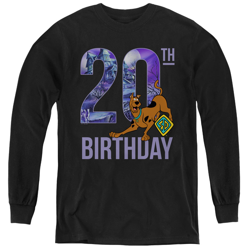 SCOOBY DOO : SCOOBY DOO BIRTHDAY L\S YOUTH Black LG