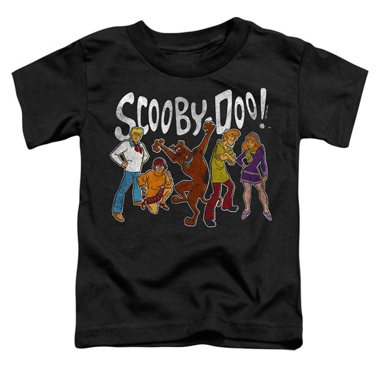 SCOOBY DOO : SCOOBY DOO GANG S\S TODDLER TEE Black LG (4T)