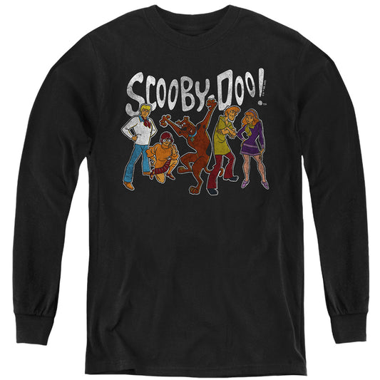 SCOOBY DOO : SCOOBY DOO GANG L\S YOUTH Black LG