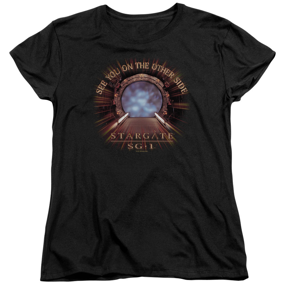 STARGATE SG1 : OTHER SIDE S\S WOMENS TEE BLACK 2X