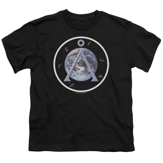 STARGATE SG1 : EARTH EMBLEM S\S YOUTH 18\1 BLACK LG