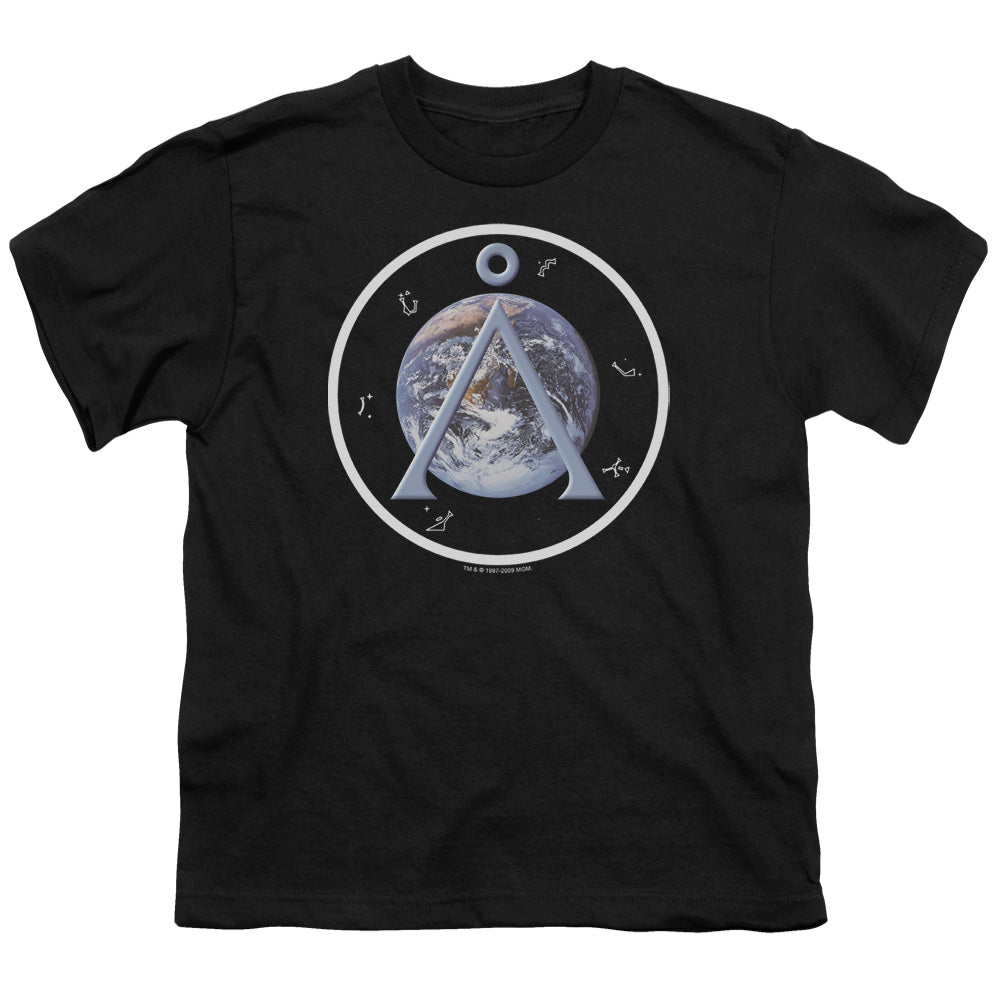 STARGATE SG1 : EARTH EMBLEM S\S YOUTH 18\1 BLACK XL