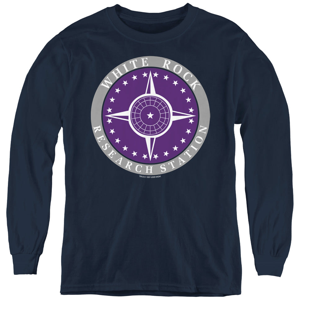 STARGATE SG1 : WHITE ROCK LOGO L\S YOUTH NAVY LG