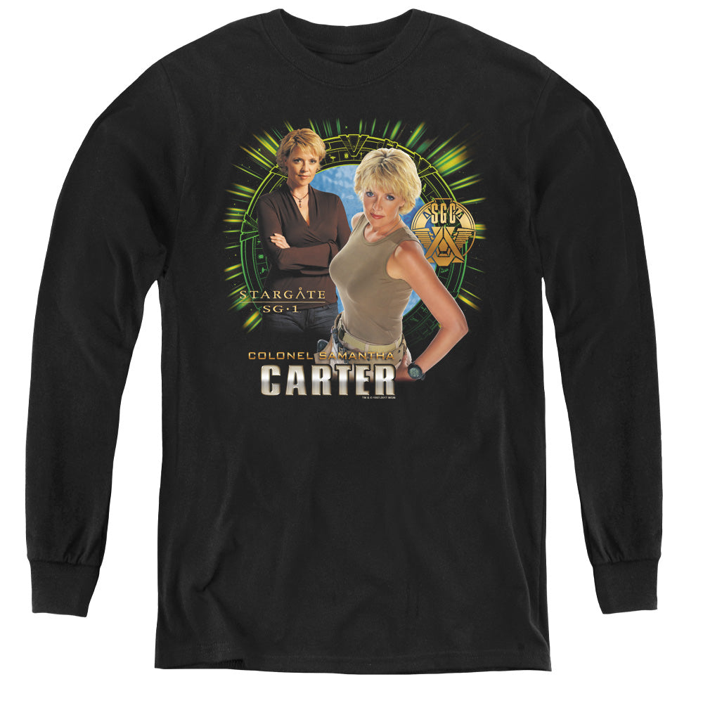 STARGATE SG1 : SAMANTHA CARTER L\S YOUTH BLACK XL