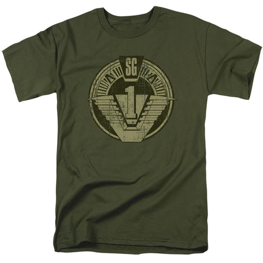 STARGATE SG1 : SG1 DISTRESSED S\S ADULT 18\1 Military Green 3X